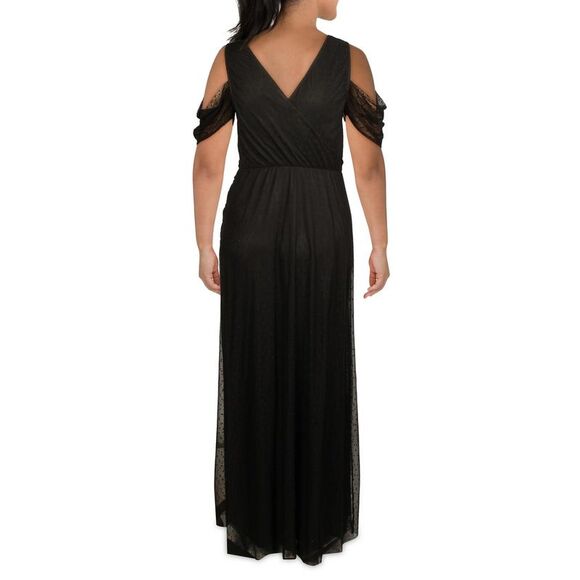 Kiyonna Womens Seraphina Black Formal Full-Length Evening Dress Gown Plus NWOT - Picture 2 of 3
